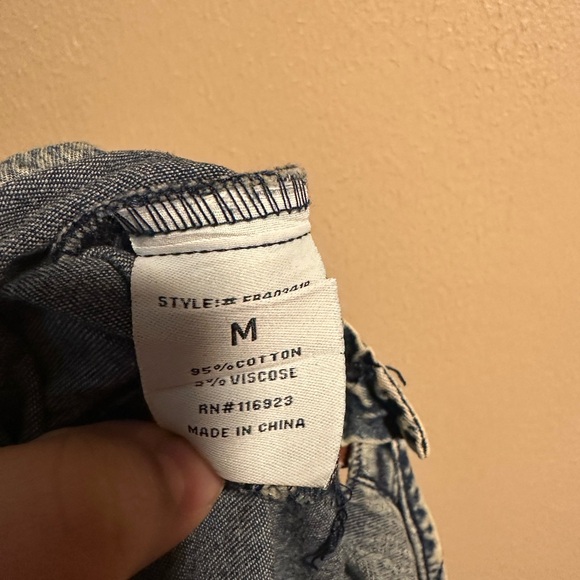 Easel Overalls Wide Leg Bandana Print Size Medium Artsy Boho Oversized - Picture 9 of 9